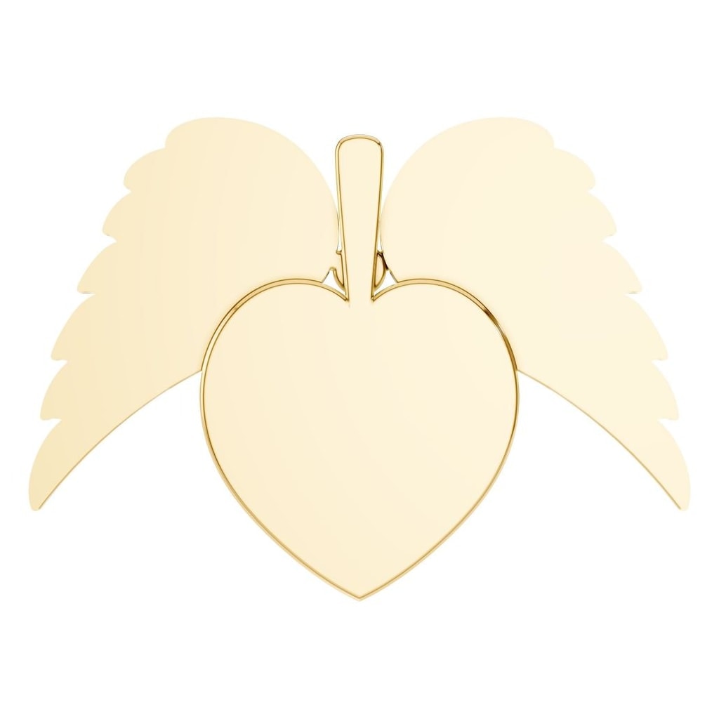 PE-6613 Yellow Gold Pendant UNSET - BACK