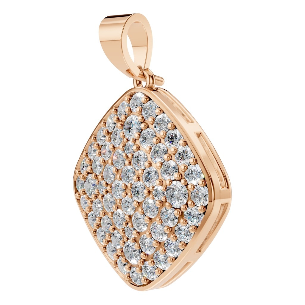 PE-6620 Rose Gold Pendant SET - ANGLE