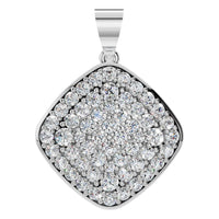 PE-6620 White Gold Pendant SET - Main View