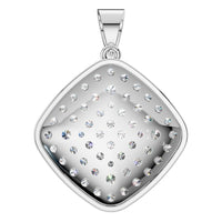 PE-6620 White Gold Pendant SET - BACK