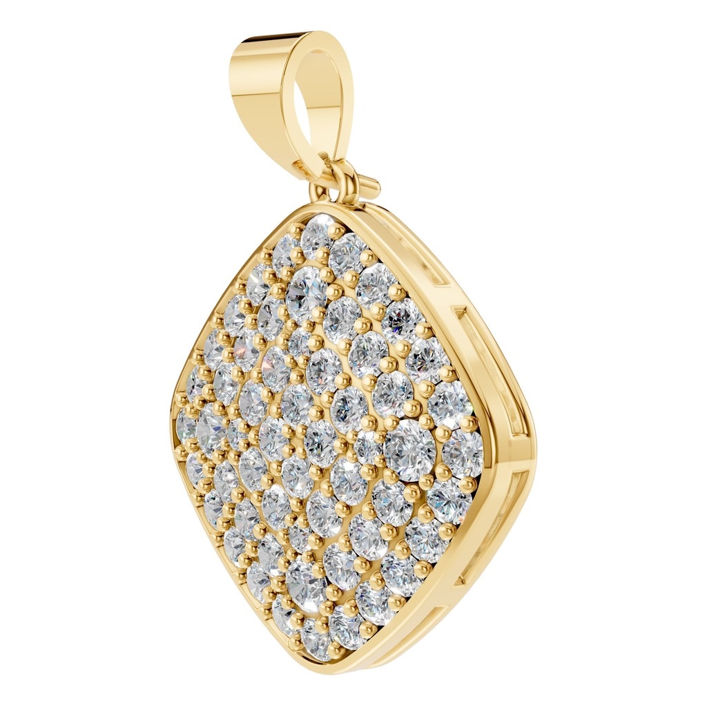 PE-6620 Yellow Gold Pendant SET - ANGLE
