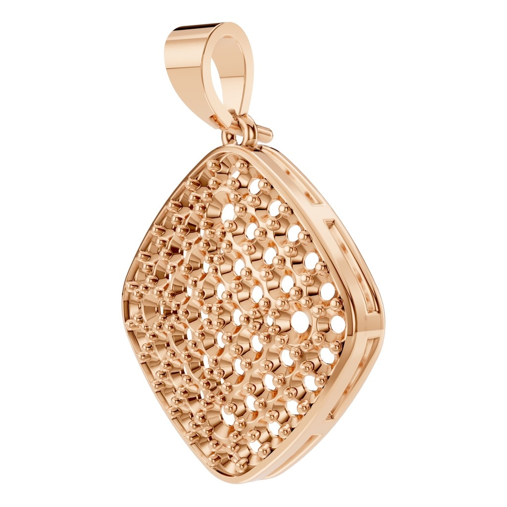 PE-6620 Rose Gold Pendant UNSET - ANGLE