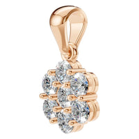 PE-7111 Rose Gold Pendant SET - ANGLE