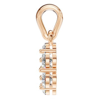 PE-7111 Rose Gold Pendant SET - Side View