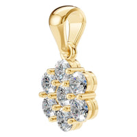 PE-7111 Yellow Gold Pendant SET - ANGLE