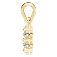 PE-7111 Yellow Gold Pendant SET - Side View