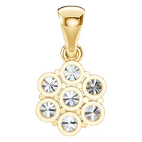 PE-7111 Yellow Gold Pendant SET - BACK
