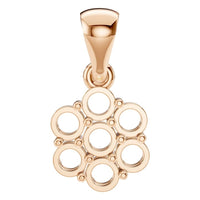 PE-7111 Rose Gold Pendant UNSET - Main View