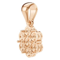 PE-7111 Rose Gold Pendant UNSET - ANGLE