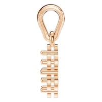PE-7111 Rose Gold Pendant UNSET - Side View