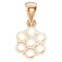 PE-7111 Rose Gold Pendant UNSET - BACK