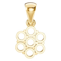 PE-7111 Yellow Gold Pendant UNSET - BACK