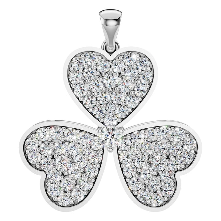 Three Leaf Clover Pendant Mounting - Round 1.90-2.00mm