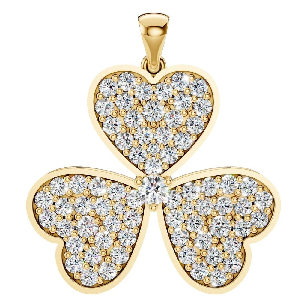 PE-7463 Yellow Gold Pendant SET - Main View