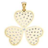 PE-7463 Yellow Gold Pendant SET - BACK