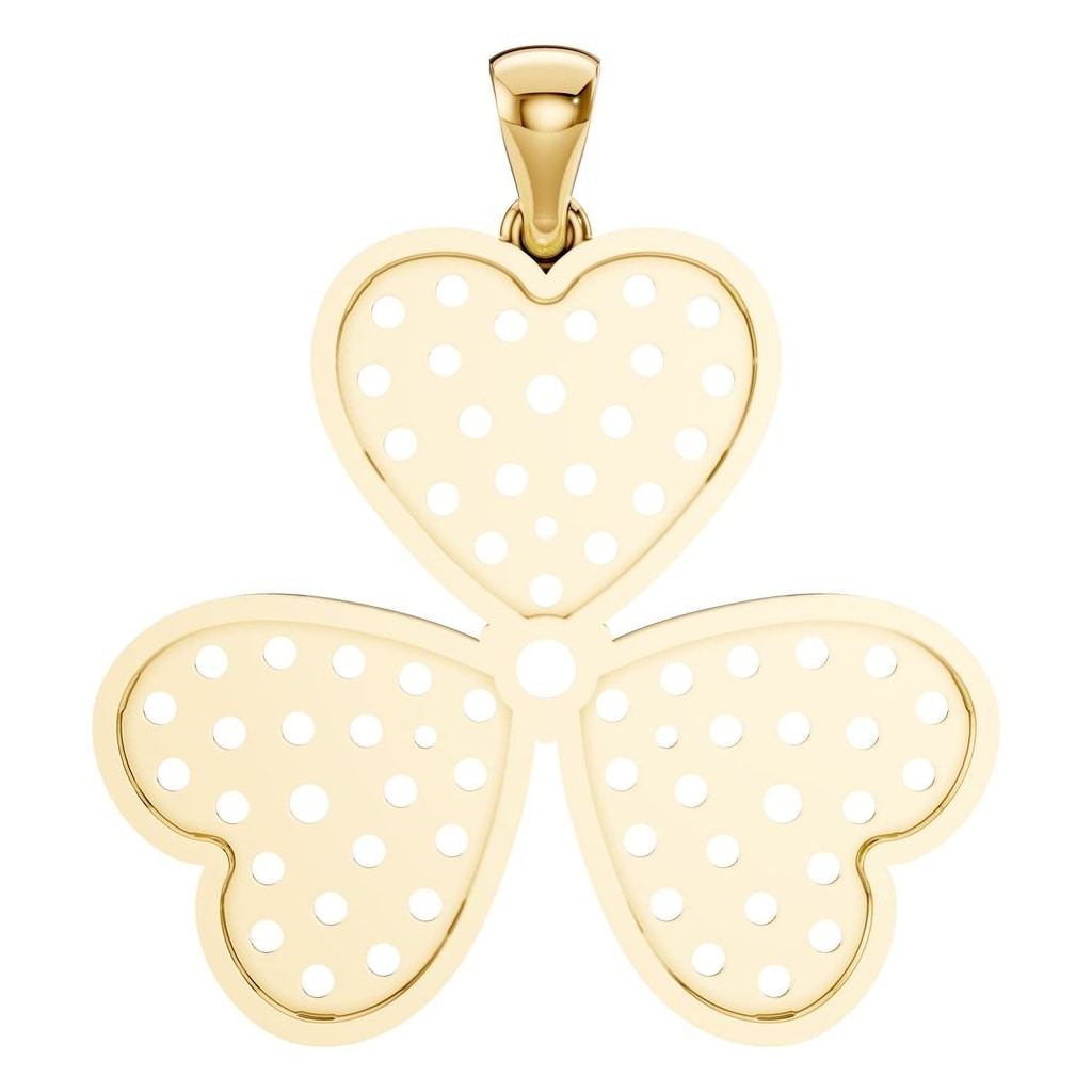 PE-7463 Yellow Gold Pendant UNSET - BACK