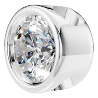 PE-7552 White Gold Pendant SET - ANGLE