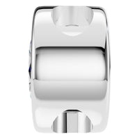 PE-7552 White Gold Pendant SET - Side View