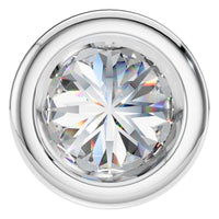 PE-7552 White Gold Pendant SET - BACK