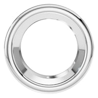 PE-7552 White Gold Pendant UNSET - Main View