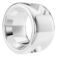 PE-7552 White Gold Pendant UNSET - ANGLE