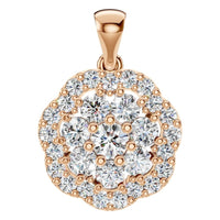 PE-7689 Rose Gold Pendant SET - Main View