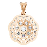PE-7689 Rose Gold Pendant SET - BACK