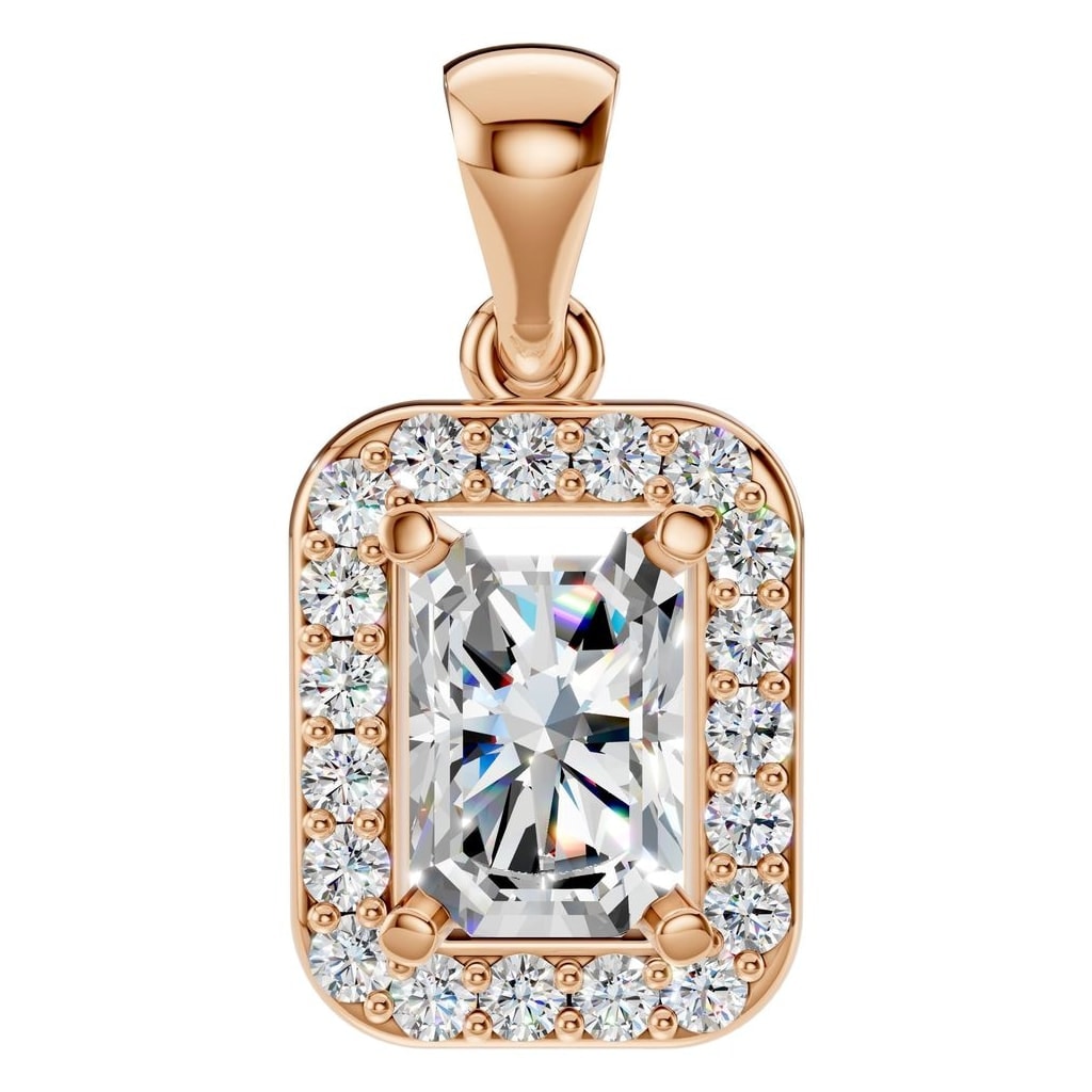 PE-8165 Rose Gold Pendant SET - Main View