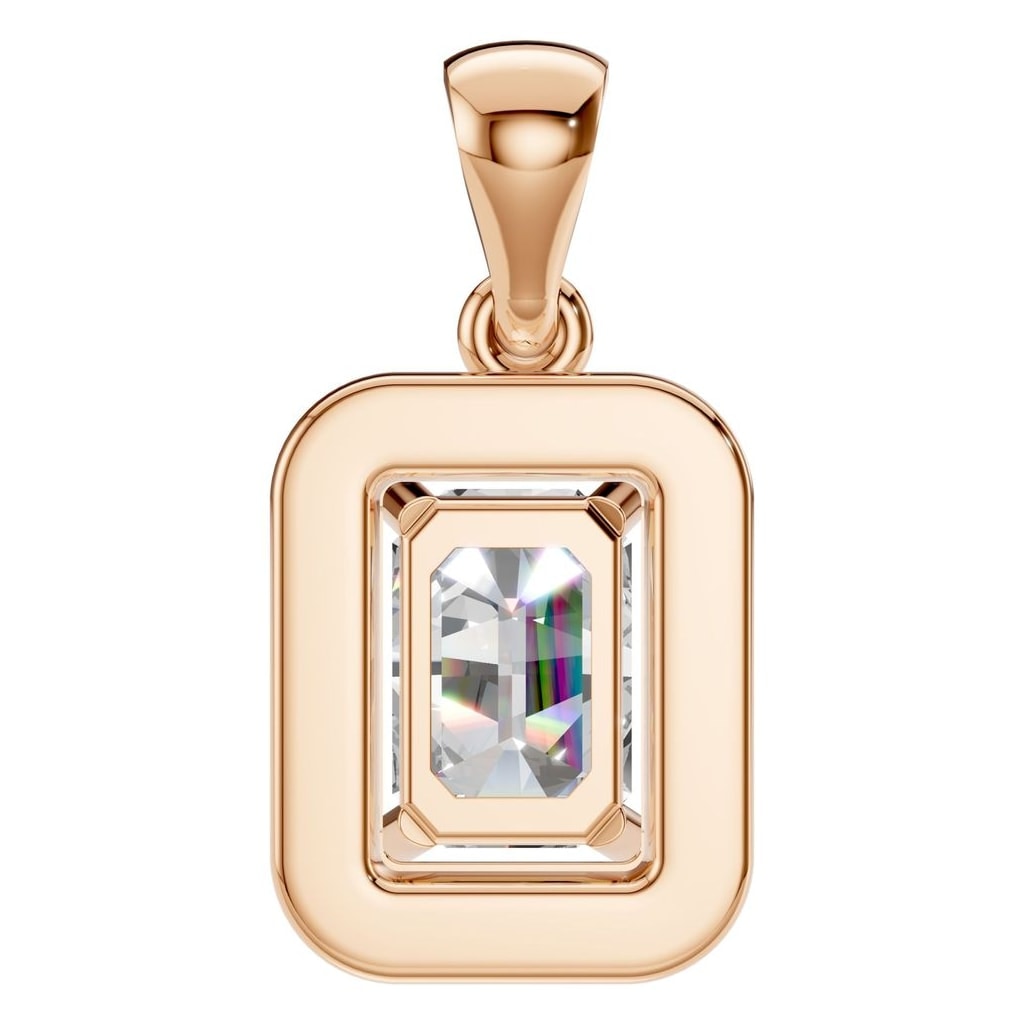 PE-8165 Rose Gold Pendant SET - BACK