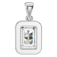 PE-8165 White Gold Pendant SET - BACK