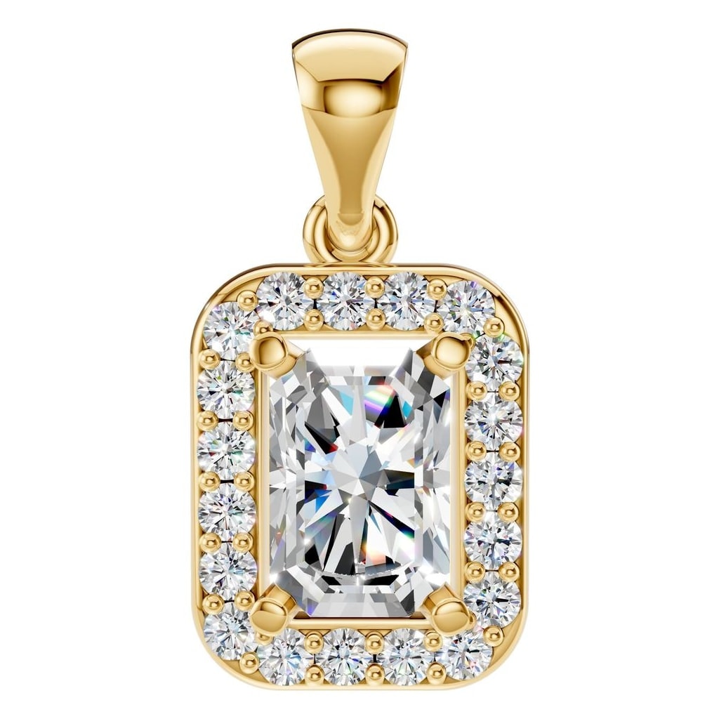 PE-8165 Yellow Gold Pendant SET - Main View