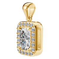 PE-8165 Yellow Gold Pendant SET - ANGLE