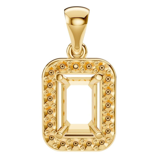 PE-8165 Yellow Gold Pendant UNSET - Main View