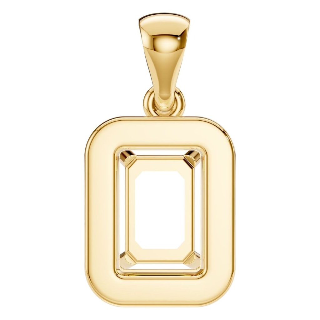 PE-8165 Yellow Gold Pendant UNSET - BACK