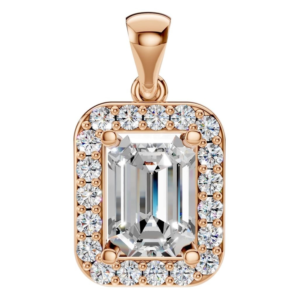 PE-8165 Rose Gold Pendant SET - Main View