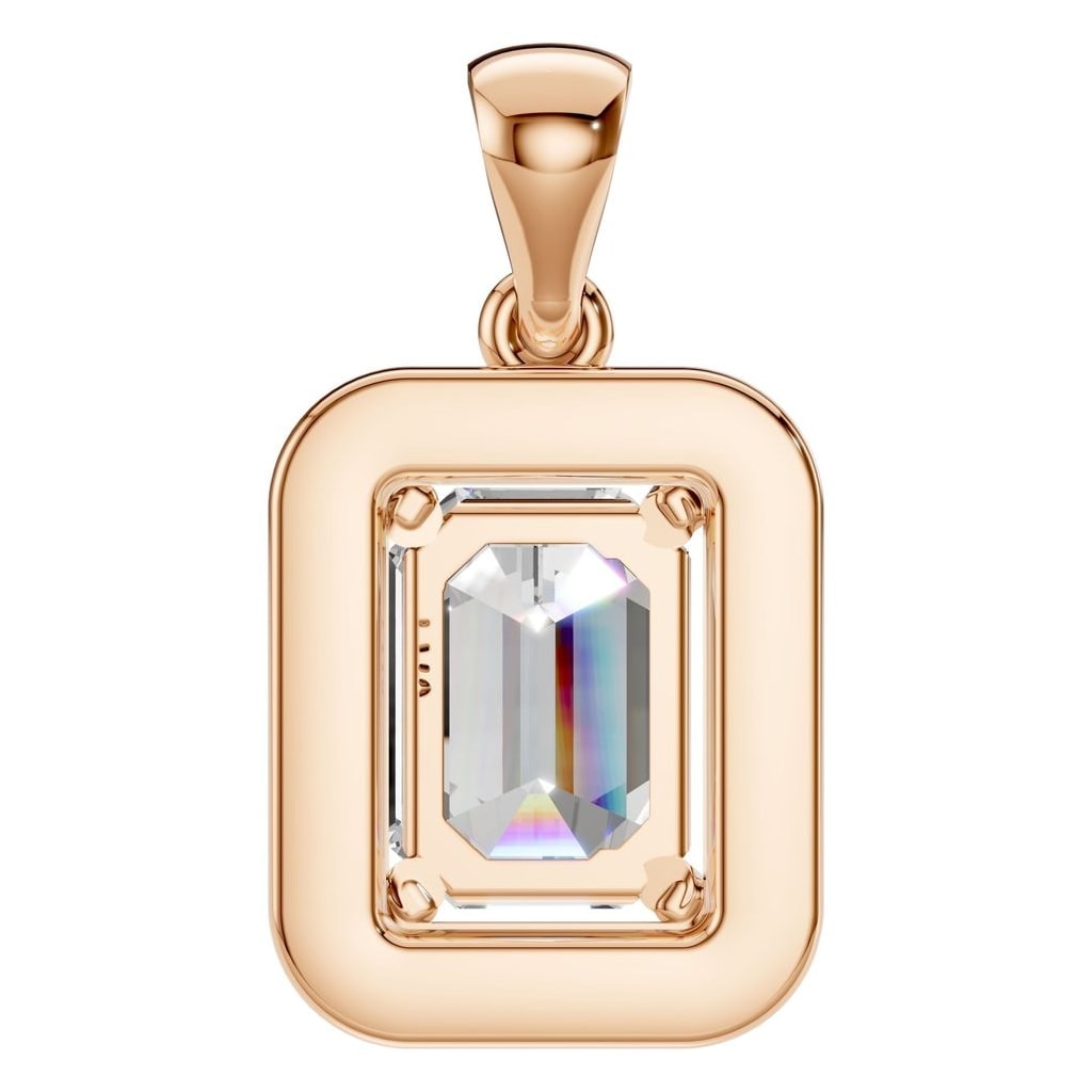 PE-8165 Rose Gold Pendant SET - BACK