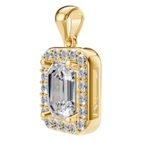 PE-8165 Yellow Gold Pendant SET - ANGLE