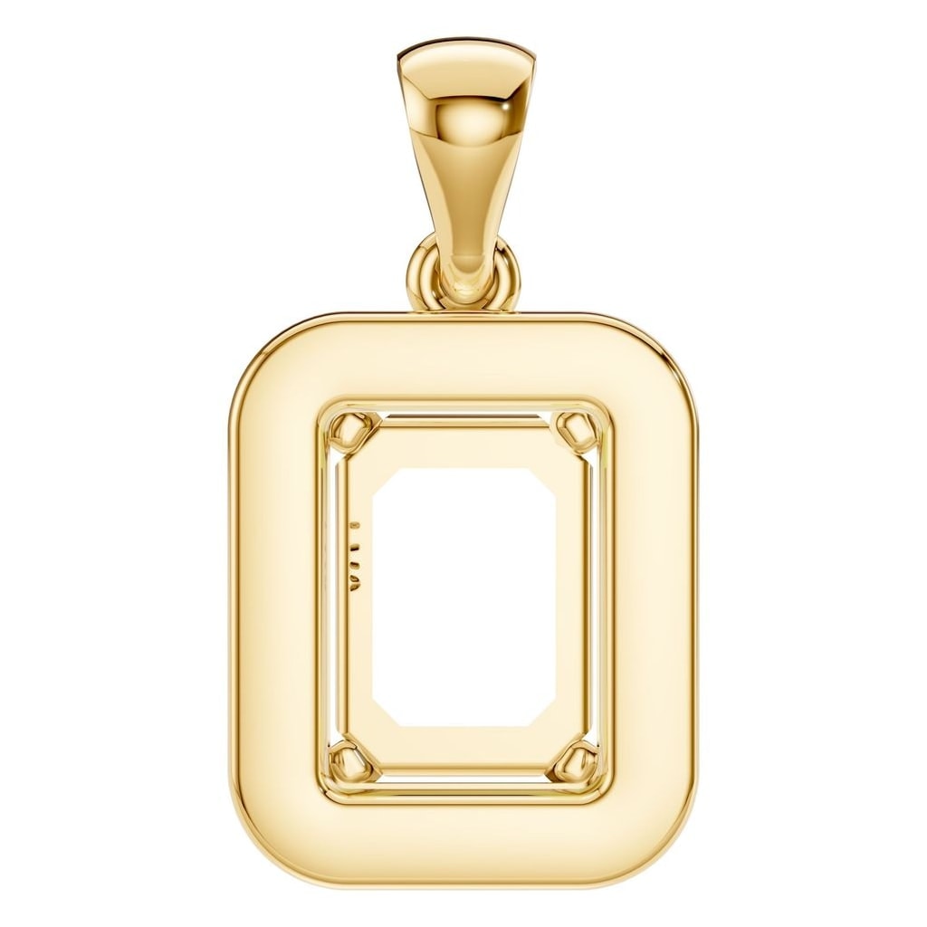 PE-8165 Yellow Gold Pendant UNSET - BACK