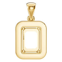 PE-8165 Yellow Gold Pendant UNSET - BACK