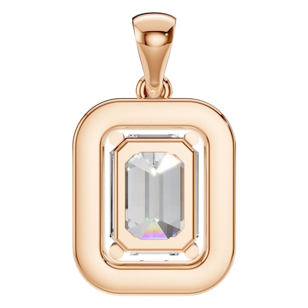 PE-8165 Rose Gold Pendant SET - BACK