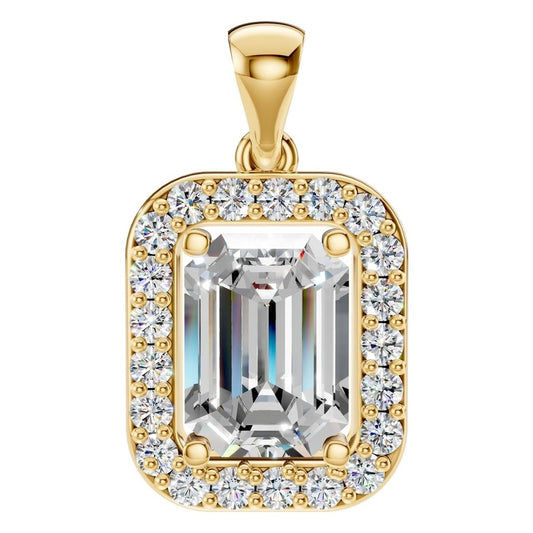 PE-8165 Yellow Gold Pendant SET - Main View