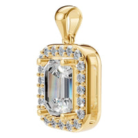 PE-8165 Yellow Gold Pendant SET - ANGLE