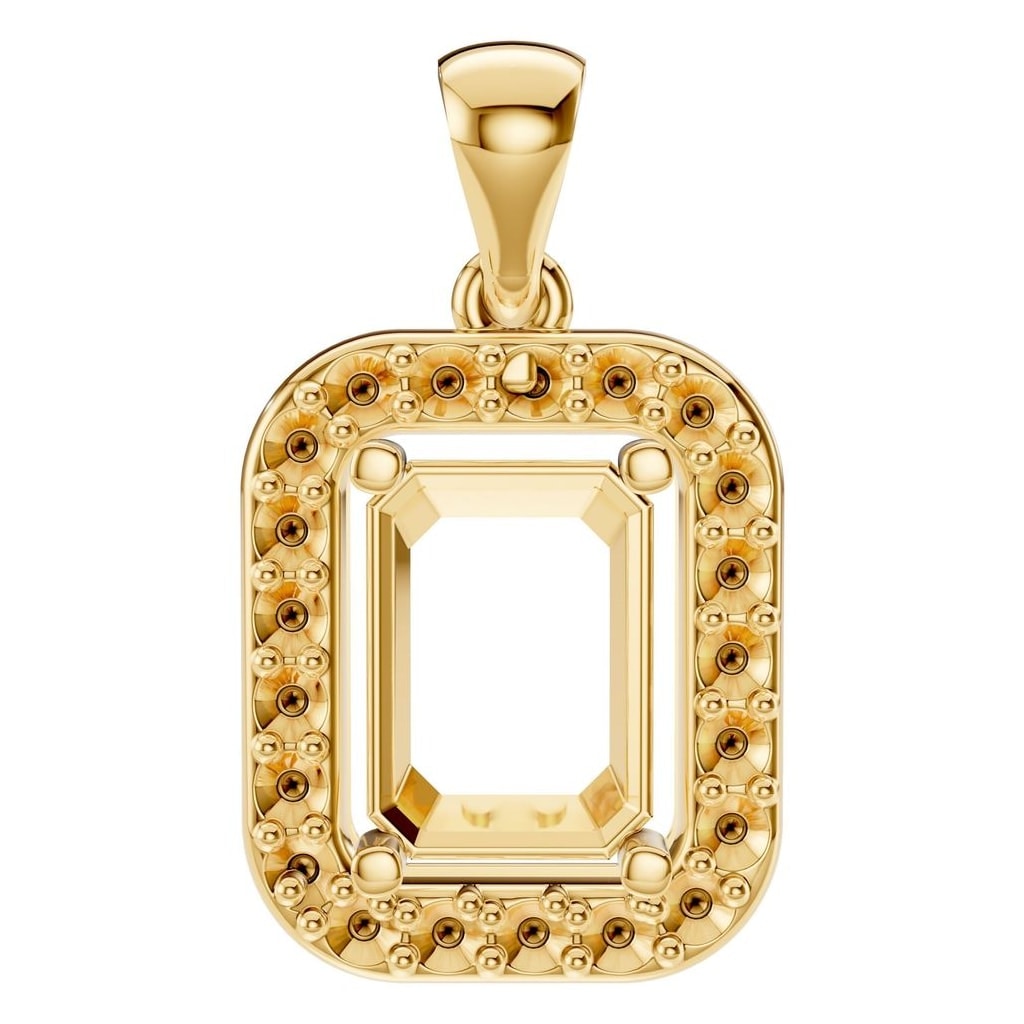 PE-8165 Yellow Gold Pendant UNSET - Main View