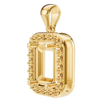 PE-8165 Yellow Gold Pendant UNSET - ANGLE