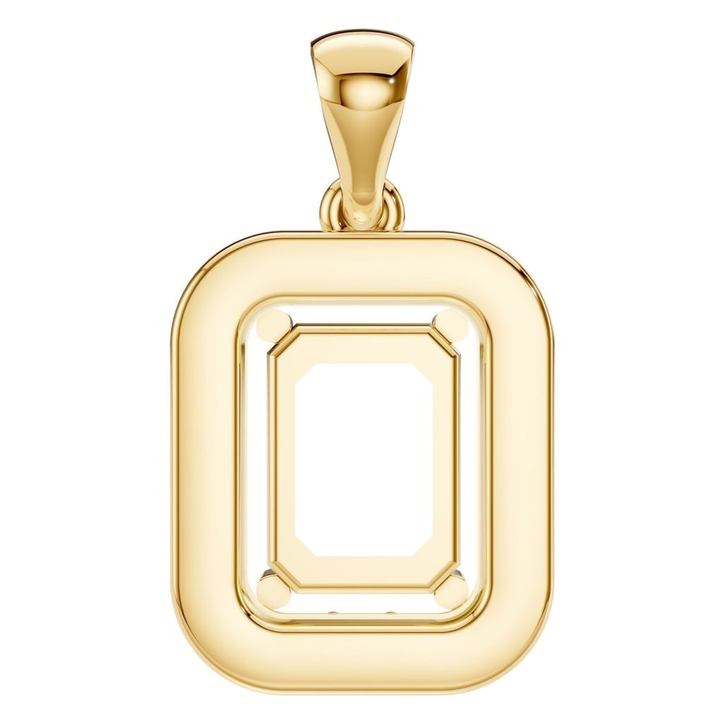 PE-8165 Yellow Gold Pendant UNSET - BACK