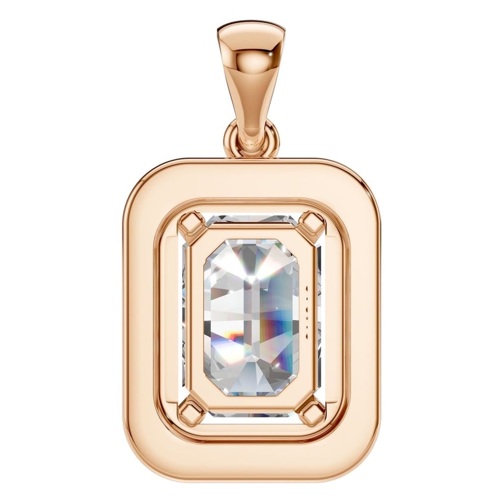 PE-8165 Rose Gold Pendant SET - BACK