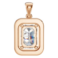 PE-8165 Rose Gold Pendant SET - BACK
