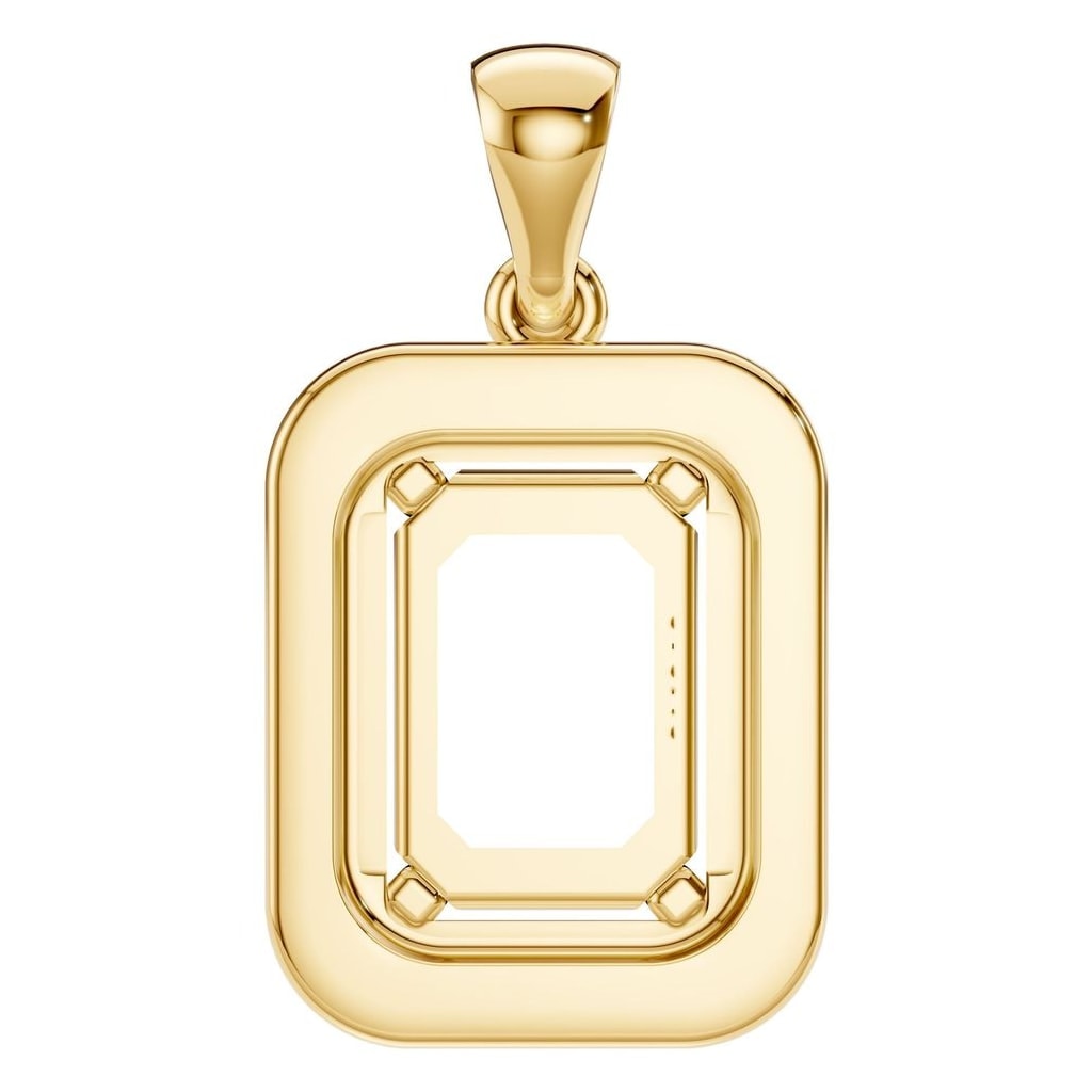 PE-8165 Yellow Gold Pendant UNSET - BACK