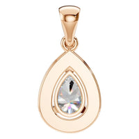 PE-8165 Rose Gold Pendant SET - BACK