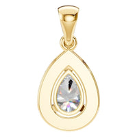 PE-8165 Yellow Gold Pendant SET - BACK